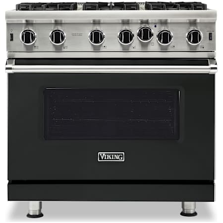 Viking 36 Inch Wide 5.1 Cu.Ft. Free Standing Open Burner Gas Range - Natural Gas Antique Bronze
