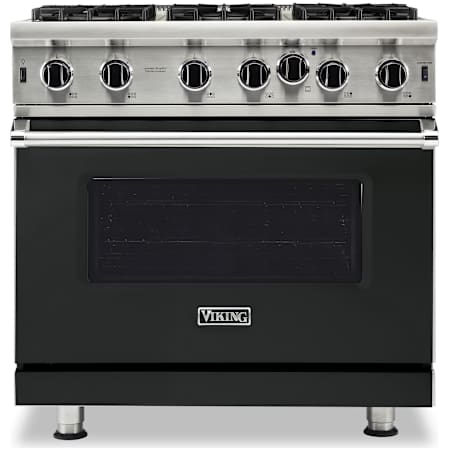 Viking 5 Series 36 Inch Wide 5.1 Cu. Ft. Free Standing Open Burner Liquid Propane Range - Liquid Propane Antique Bronze