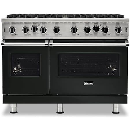 Viking Series 5 48 Inch Wide 6.1 Cu. Ft. Free Standing Open Burner Natural Gas Range with VariSimmer™ Antique Bronze
