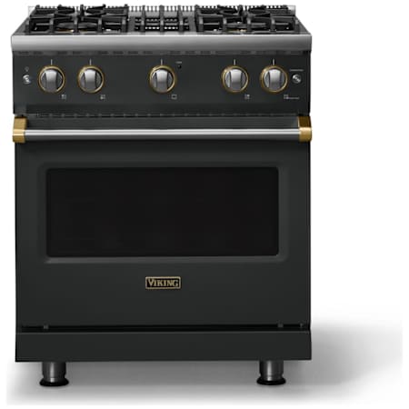 Viking 5 Series 30 Inch Wide 4 Cu. Ft. Free Standing Gas Range with VariSimmer Settings Antique Bronze