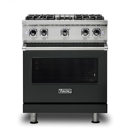 Viking 30 Inch Wide 4.02 Cu. Ft. Free Standing Natural Gas Range with GourmetGlo Infrared Broiler and ProFlow Convection Air Baffle Antique Bronze