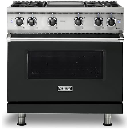 Viking 5 Series 36 Inch Wide 5.07 Cu. Ft. Free Standing Liquid Propane Range with SureSpark Ignition System and GourmetGlo Infrared Broiler Antique Bronze