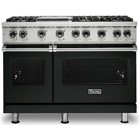 Viking 48 Inch Wide 5.07 Cu. Ft. Free Standing Natural Gas Range with VariSimmer Functionality and SureSpark Ignition System Antique Bronze