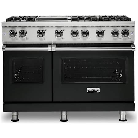 Viking 5 Series 48 Inch Wide 5.07 Cu. Ft. Free Standing Liquid Propane Range with VariSimmer Functionality and SureSpark Ignition System Antique Bronze