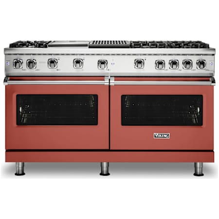Viking 5 Series 60 Inch Wide 5.07 Cu. Ft. Free Standing Liquid Propane Range with TruGlide Full Extension Rack and ProFlow Convection Air Baffle Spiced Cider