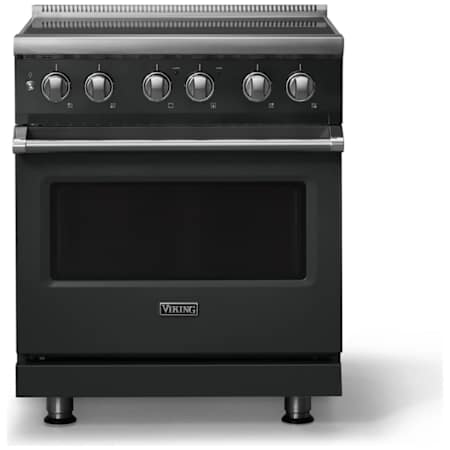 Viking 5 Series 30 Inch Wide 4.7 Cu. Ft. Free Standing Induction Range with Rapid Ready Preheat System Antique Bronze