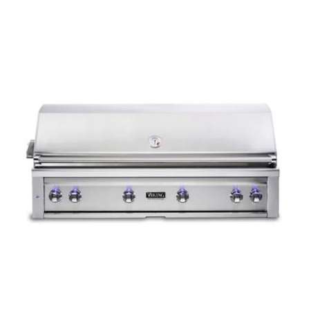 Viking Propane Gas 54" Wide Built-In Grill with ProSear Burner and Rotisserie Stainless Steel