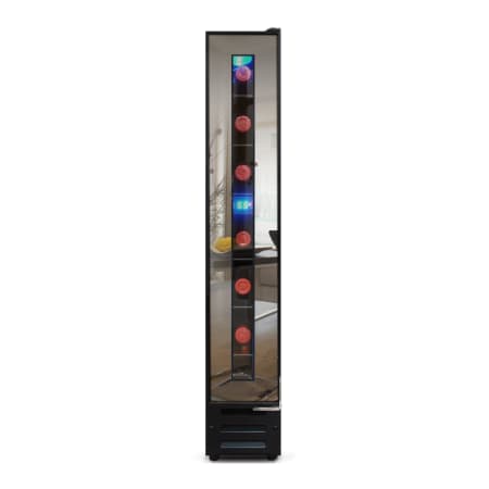 Vinotemp 6 Inch Wide 7 Bottle Capacity Built-In Wine Cooler Mirrored