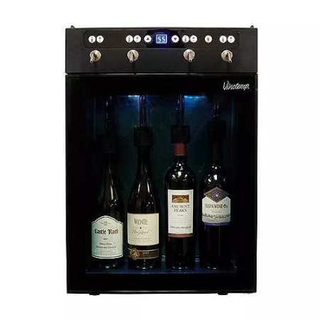 Vinotemp 16.5 Inch Wide Cu. Ft. 4 Tap Wine Kegerator Black