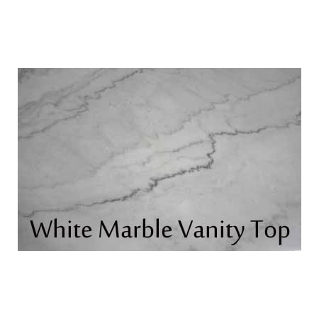 White Marble Finish Countertop