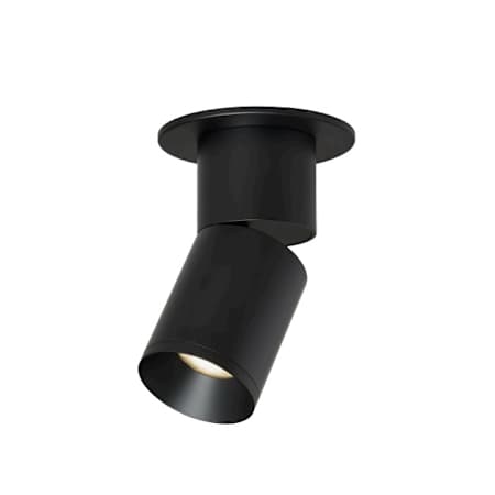 Visual Comfort Element 3" Flush Mount Adjustable Cylinder with Decorative Lens Black