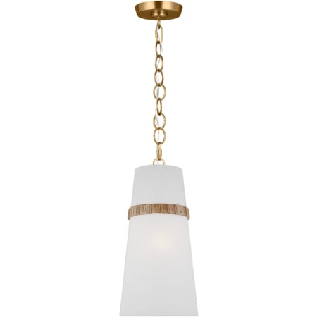 Visual Comfort Cordtlandt 9" Wide Mini Pendant Rattan