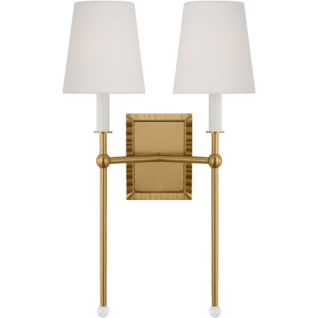 Visual Comfort Baxley 2 Light 21" Tall Wall Sconce Burnished Brass