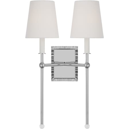 Visual Comfort Baxley 2 Light 21" Tall Wall Sconce Polished Nickel