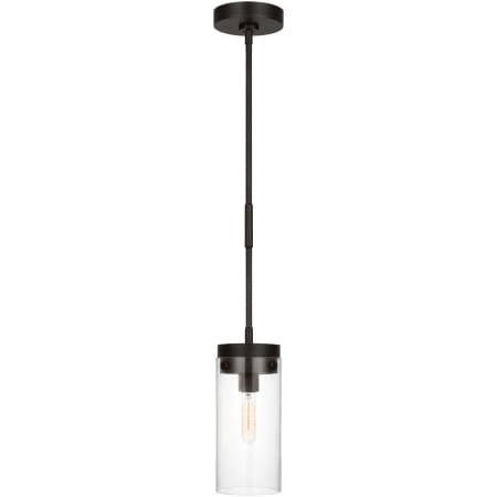 Visual Comfort Garrett 6" Wide Mini Pendant Aged Iron
