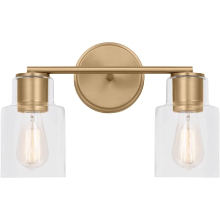 Visual Comfort Sayward 2-Light Vanity by Drew & Jonathan Satin Brass
