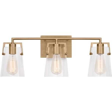 Visual Comfort Crofton 3-Light Vanity by Drew & Jonathan Satin Brass