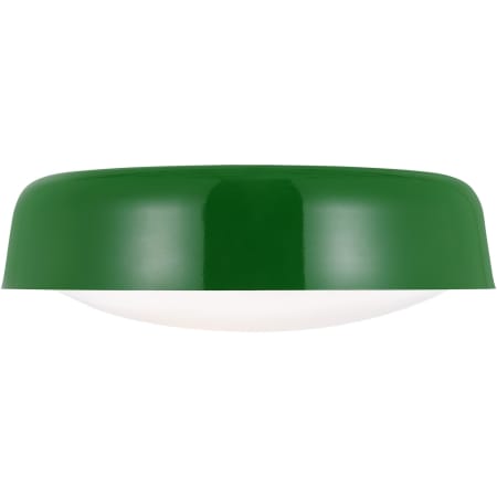 Visual Comfort Draper 2 Light 16" Wide Flush Mount Bowl Ceiling Fixture Green