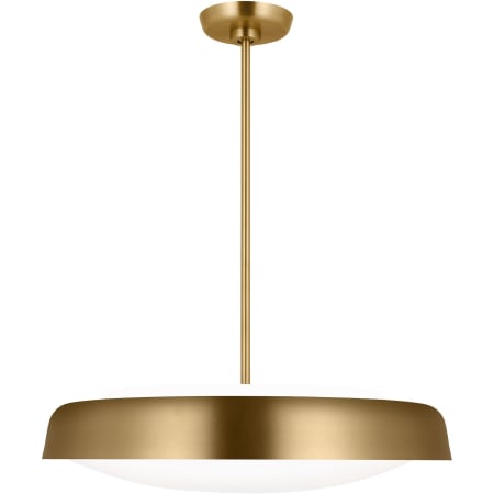 Visual Comfort Draper 3 Light 22" Wide Pendant Burnished Brass
