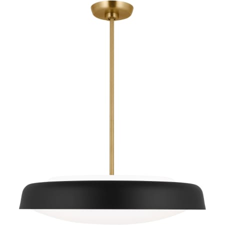 Visual Comfort Draper 3 Light 22" Wide Pendant Midnight Black