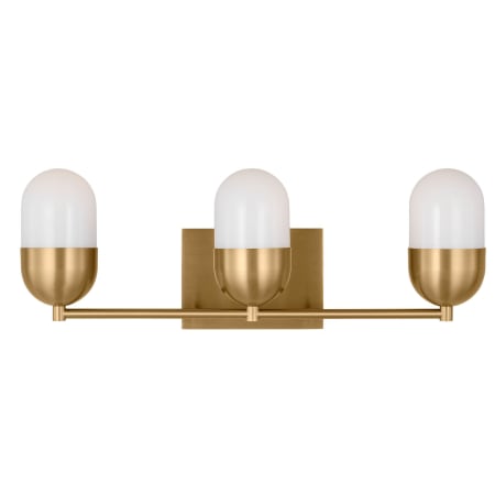 Visual Comfort Foster 3-Light Medium Vanity by Drew & Jonathan Satin Brass