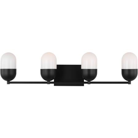 Visual Comfort Foster 4-Light Medium Vanity by Drew & Jonathan Midnight Black