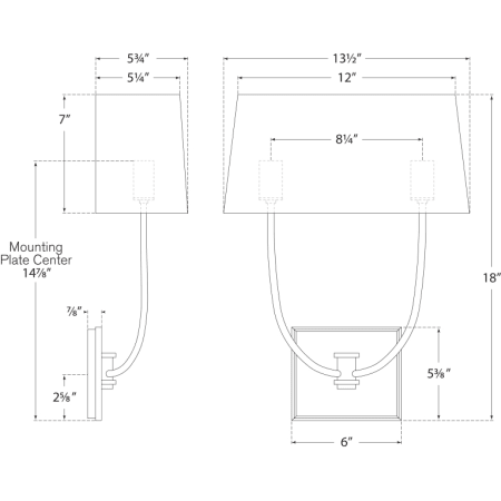 CHD 2621-L Line Drawing