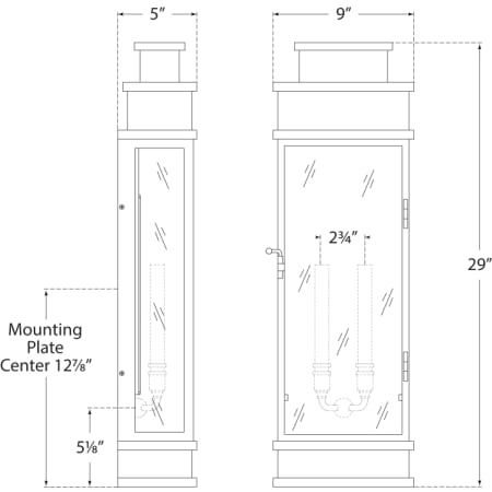 CHD 2911-CG Line Drawing