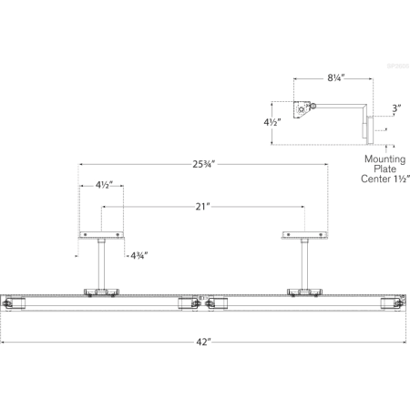 SP2605 Line Drawing