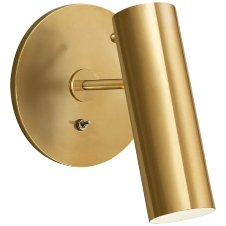Visual Comfort Lancelot 8" Pivoting Wall Light by AERIN Hand Rubbed Antique Brass