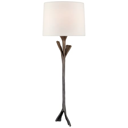 Visual Comfort Fliana 24" Tail Sconce in with Linen Shade by AERIN Aged Iron