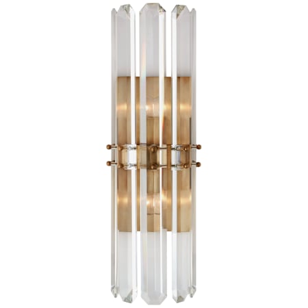 Visual Comfort Bonnington 22" Tall Sconce with Crystal by AERIN Hand Rubbed Antique Brass