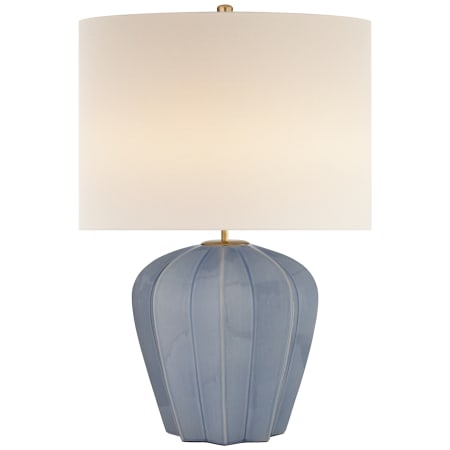 Visual Comfort Pierrepont 30" Table Lamp by AERIN Polar Blue Crackle