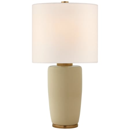 Visual Comfort Chado 31" Large Table Lamp with Linen Shade by Barbara Barry Coconut Porcelain