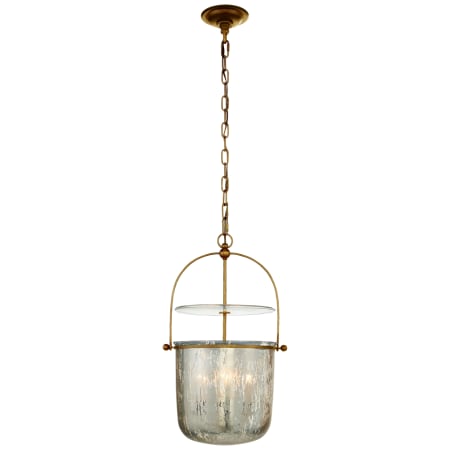 Visual Comfort Lorford 4 Light 14" Wide Pendant Gilded Iron / Mercury Glass