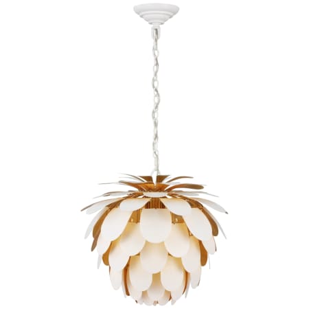 Visual Comfort Cynara 17" Wide Pendant Plaster White