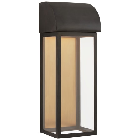 Visual Comfort Edgemont 18" LED Wall Sconce in Bronze with Clear Glass by Chapman & Myers Bronze