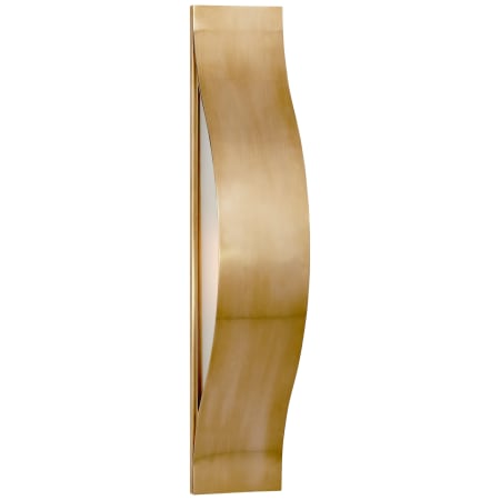 Visual Comfort Avant 22" Medium LED Linear Sconce with Frosted Glass by Kelly Wearstler Antique Burnished Brass