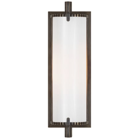 Visual Comfort Calliope 12" Short Bath Light with White Glass by Thomas O'Brien Bronze