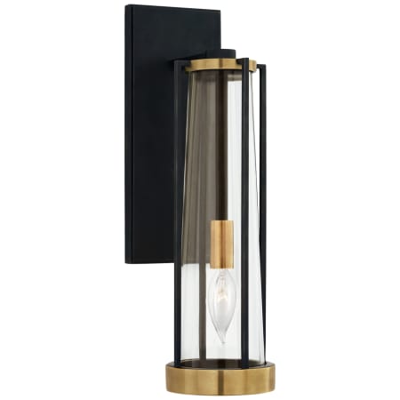 Visual Comfort Calix 16" Bracketed Sconce by Thomas O'Brien Bronze / Hand Rubbed Antique Brass / Clear Glass
