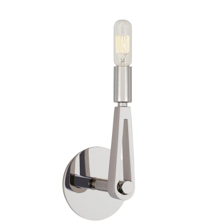 Visual Comfort Alpha 14" Single Sconce by Thomas O'Brien Polished Nickel
