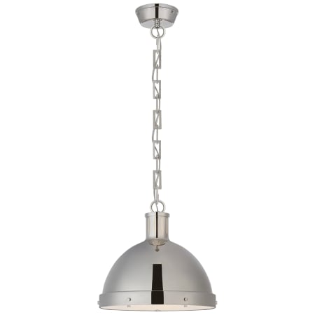 Visual Comfort Hicks 13" Large Pendant with Acrylic Diffuser by Thomas O'Brien Polished Nickel