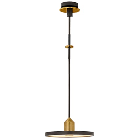 Visual Comfort Valen 14" Medium LED Pendant by Thomas O'Brien Bronze / Hand Rubbed Antique Brass