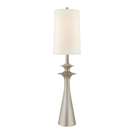 Visual Comfort Lakmos 58" Floor Lamp with Linen Shade by AERIN Burnished Silver Leaf