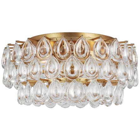 Visual Comfort Liscia 19" Medium Flush Mount with Crystal by AERIN Gild