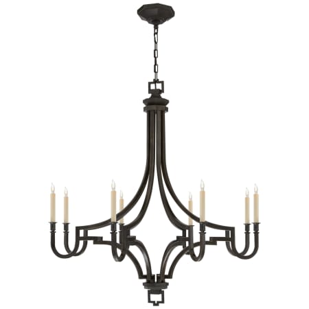 Visual Comfort Mykonos 8 Light 37" Wide Chandelier Aged Iron