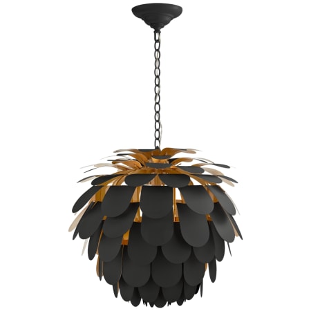 Visual Comfort Cynara 29" Large Chandelier by E.F. Chapman Matte Black