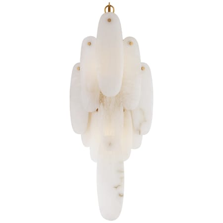 Visual Comfort Cora 23" Large Cascading Alabaster Sconce by Chapman & Myers Antique Burnished Brass