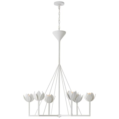 Visual Comfort Alberto 6 Light 40" Wide Chandelier Plaster White