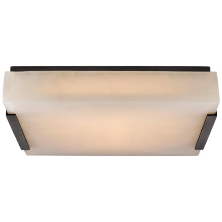Visual Comfort Covet 14" Medium LED Flush Mount with Alabaster by Kelly Wearstler Bronze